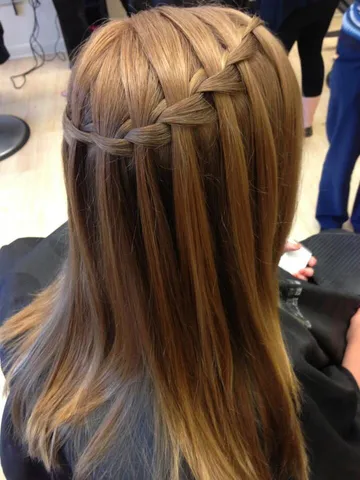 waterfall braid on straight hair braids for long hair waterf