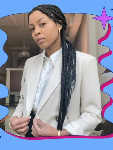 i was scared to wear braids to work but i m glad i did ps be
