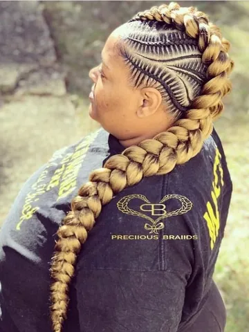 mohawk hairstyle with braids