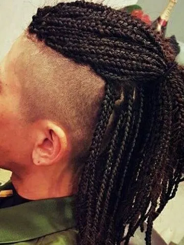braids with mohawk