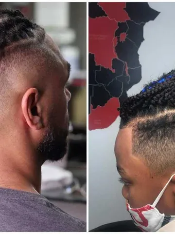 mohawk hairstyle with braids
