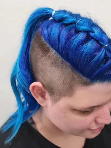 mohawk hairstyle with braids