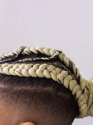 mohawk hairstyle with braids