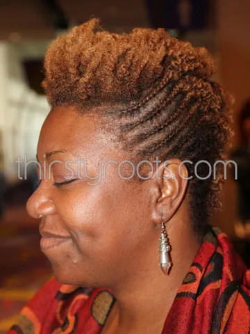 braids and mohawk