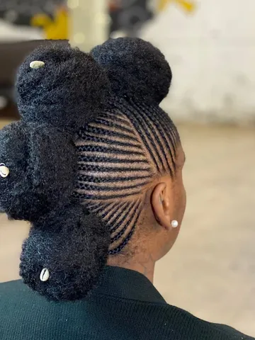 pin by tabatha mccullom on hair in 2025 braided mohawk hairs