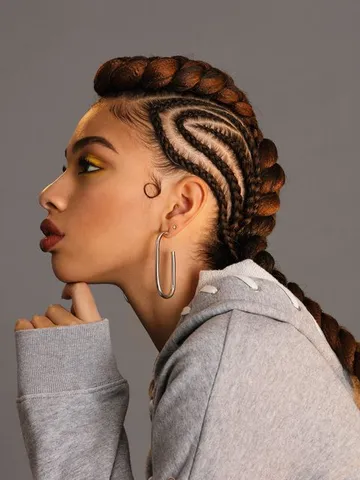 this braided mohawk is so epic mohawk braid edgy long hair m