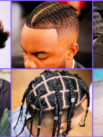 mohawk hairstyle with braids for men