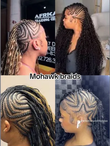mohawk braids fyp in 2025 braided mohawk hairstyles mohawk b