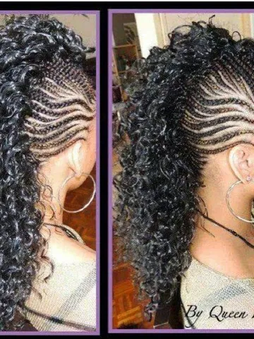 pin by the alchemist on hair in 2025 braided mohawk hairstyl