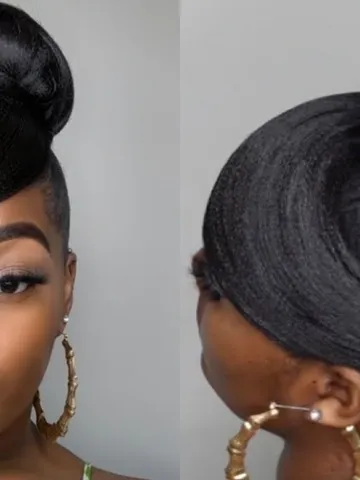 natural bun hairstyles for black women
