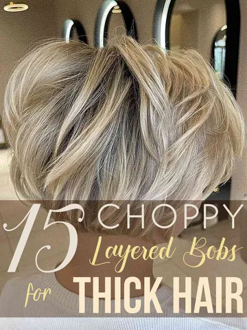 15 choppy layered bobs for thick hair