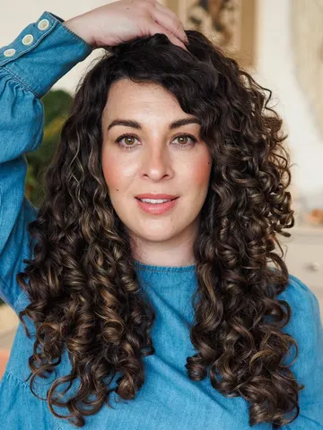 choppy layers curly hair