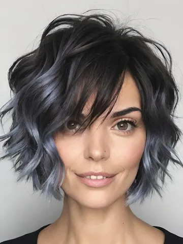messy wavy choppy bobs short stylish haircuts for fine hair