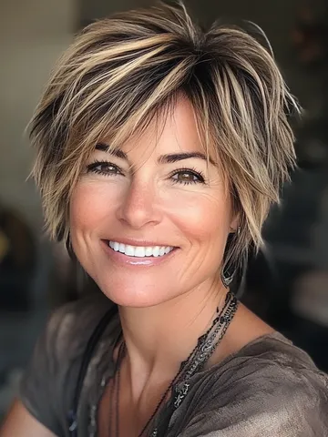capecod8999 a pretty 45 year old woman with choppy layered w