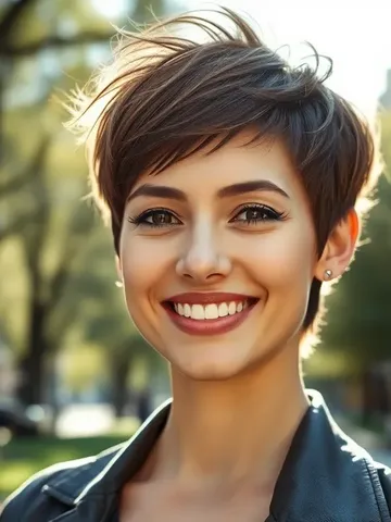 choppy pixie cut