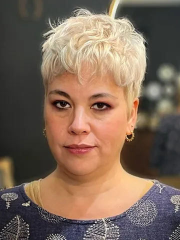 choppy feathered pixie with tousled texture style 11 short h