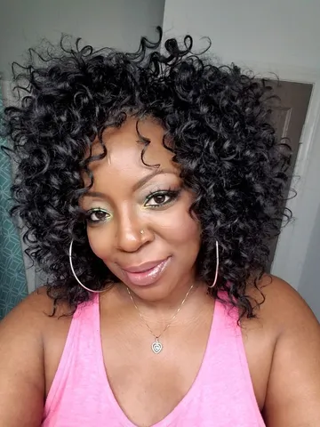 10 ace freetress crochet curly hairstyle with layer