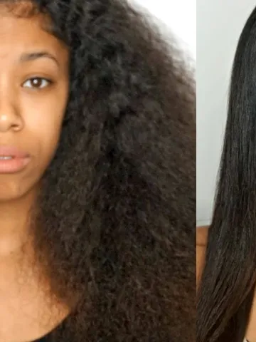 naturally curly to straight hair tutorial youtube