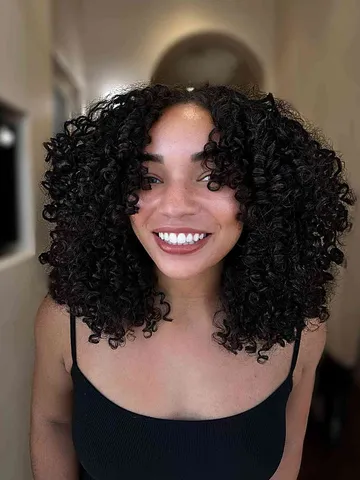 best shoulder length curly hair ideas hymum