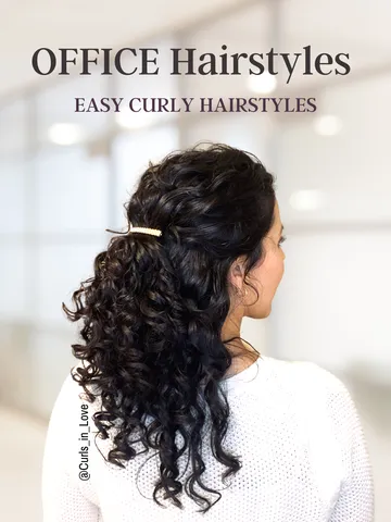 office hairstyles for wavy curly hair hairdos for curly hair