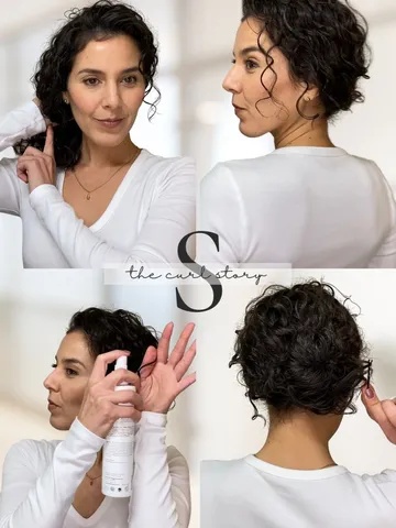 the easiest back to work curly hairstyle tutorial the curl s