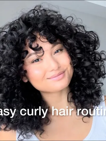 easy curly hair routine 3a fine curls youtube