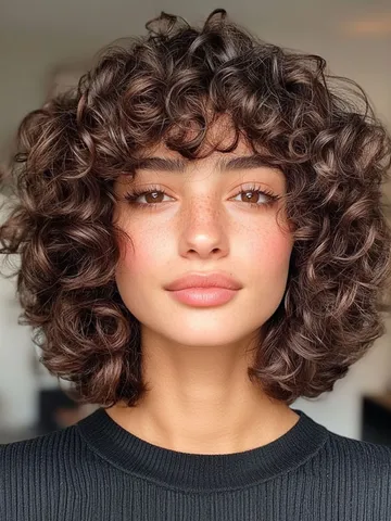 32 medium length curly hairstyles soft curls with modern fri