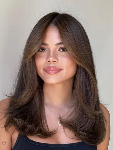 50 Cute Layered Haircuts for Medium Length Hair with Bangs