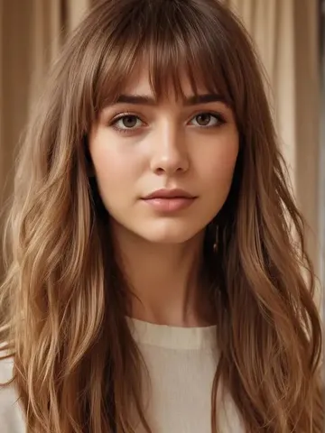 Explore our guide on wispy curtain bangs for long hair, perfect for all ...