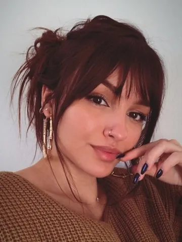 30+ Cute Fringe Hairstyles For Your New Look : Messy Updo Featured ...