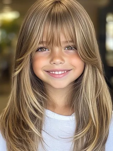 Girl Haircuts with Bangs