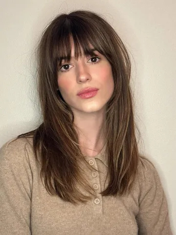 23 Wispy Curtain Bangs Long Hair Inspo For Every Face Shape