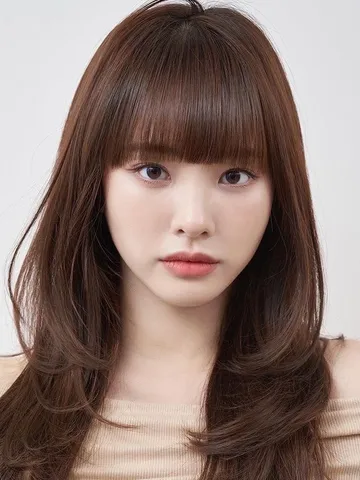 Side Bangs With Long Hair, Korean Bangs Hairstyle, How To Cut Bangs ...