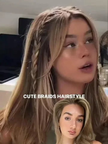 cute braids hairstyle easy hairstyles hair styles hair tutor