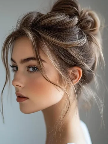 messy bun styles for short hair effortless and chic looks