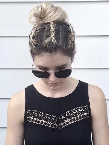 15 cute buns updos 2020 bun updo hairstyles for women and gi