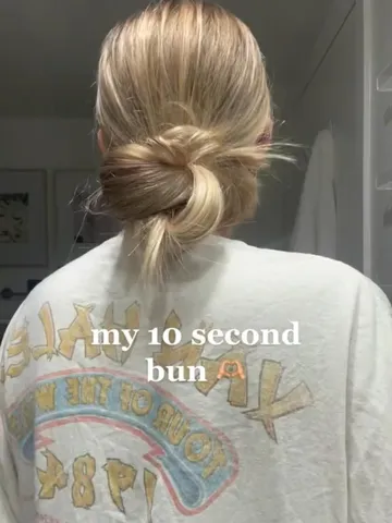 cute low messy bunbun tutorialschool hairstyle tutorialeasy