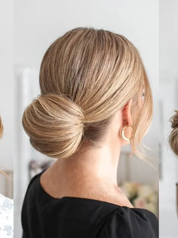 3 fall low buns easy hairstyles missy sue youtube
