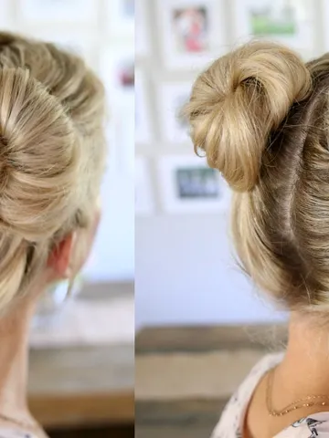 two buns hairstyle cute two high bun hairstyles tutorial