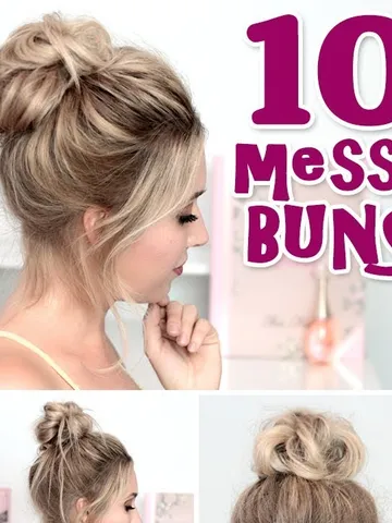 awesome easy hairstyle bun