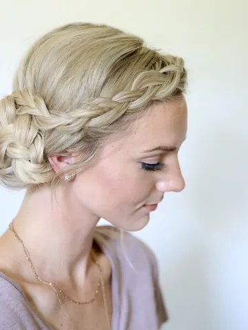 easy braided side bun cute girls hairstyles
