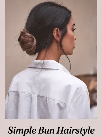 simple bun hairstyle inspirations summer 2025 wedding saree