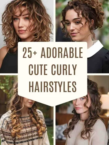 cute curly hairstyles for womens