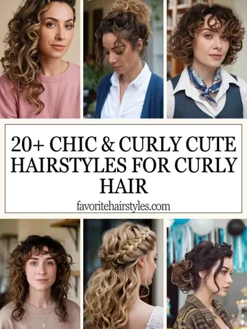 cute hairstyles for curly hair for womens