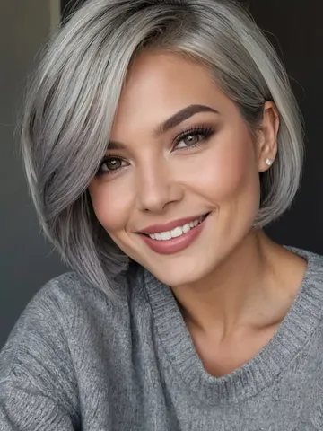 22 fresh grey bob hairstyles you ll want to copy in 2025 hai