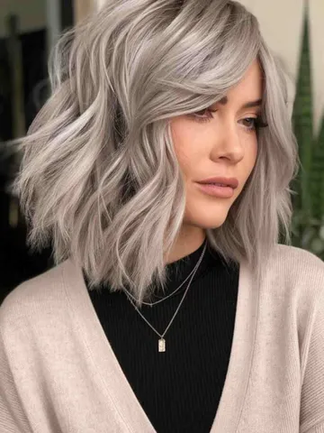 20 trendy grey bob hairstyles with bangs ideas in 2025 grey