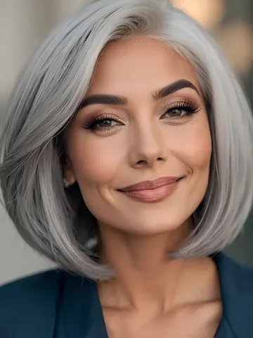 the 15 most beautiful grey bob hairstyles to rock all year