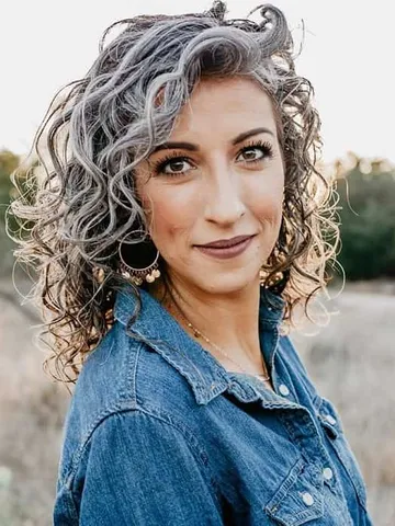 grey curly hair 15 beautiful styles to rock on