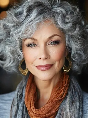 20 classic natural hairstyles for gray hair