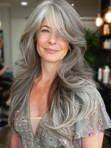 gorgeous gray long hairstyles that are redefining glamour